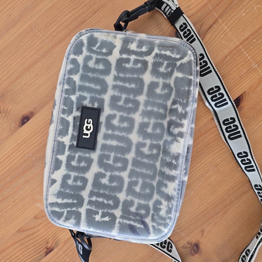 UGG Janey II Clear UGG Plush Crossbody / Belt Bag